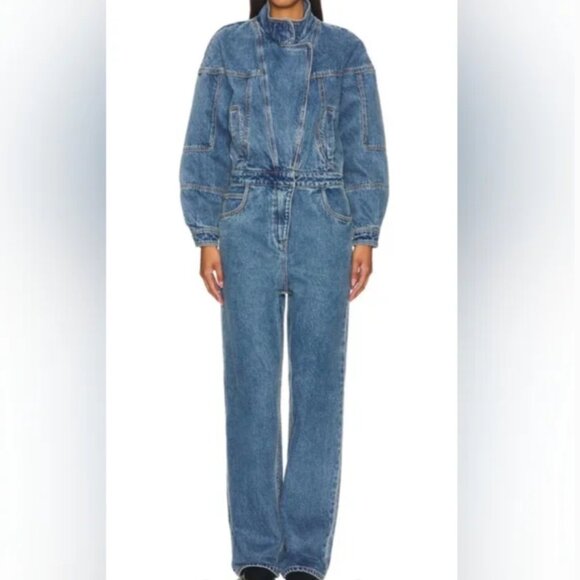 Ronni Kobo Jumpsuit Denim Jeans Long Sleeves Jumper size S - Picture 1 of 8